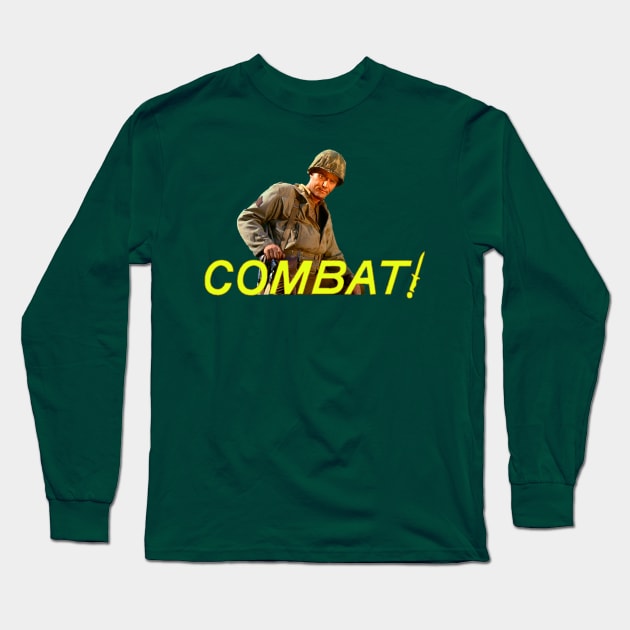 COMBAT! Sgt. Saunders Long Sleeve T-Shirt by grfxdude